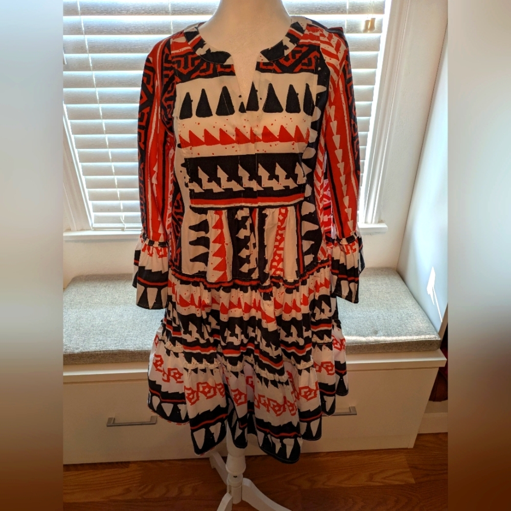 G by Giuliana Tiered Sundress with Bell Sleeves